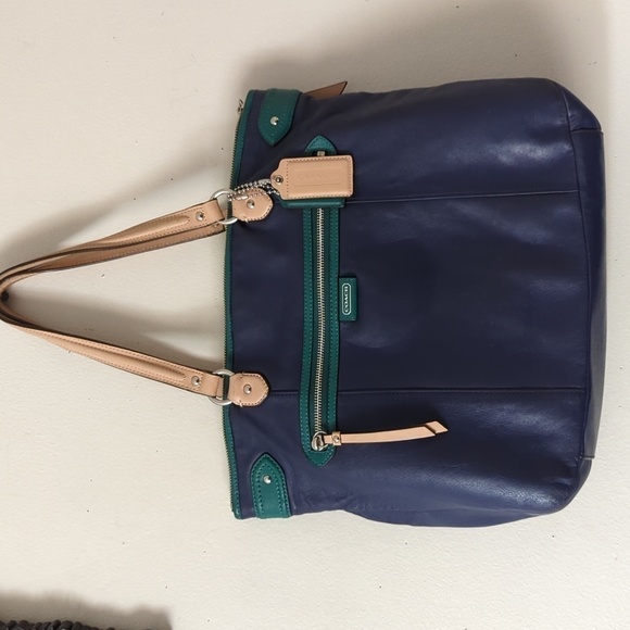 DAISY SPECTATOR LEATHER EMMA TOTE (COACH F23922) - Picture 2 of 13